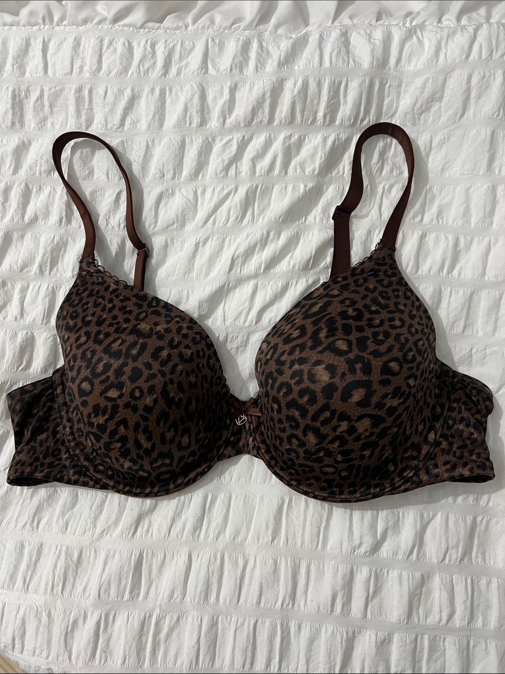 Victoria's Secret Leopard Print Brown Bra